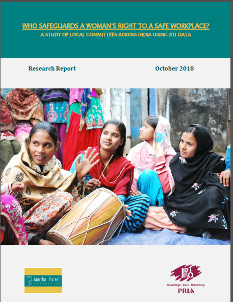 Who Safeguards a Woman's Right to a Safe Workplace: A Study of Local Committees across India using RTI Data