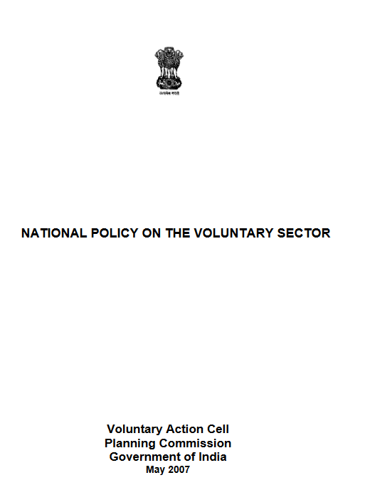 National Policy on Voluntary Sector 2007