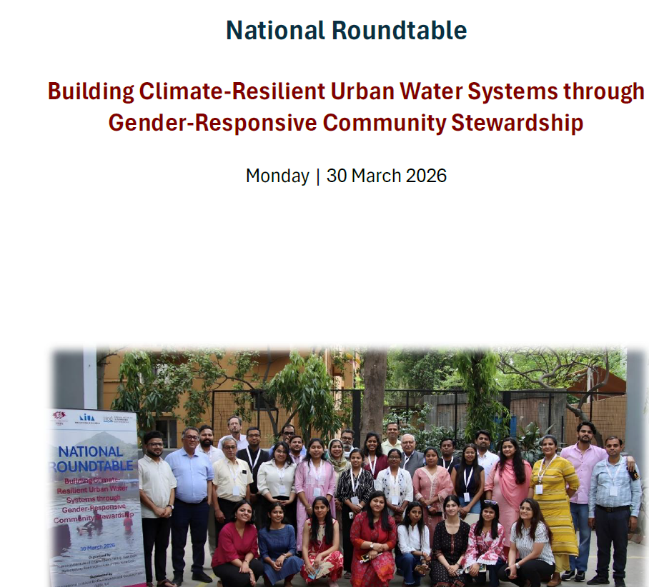 National Roundtable on Building Climate-Resilient Urban Water Systems through Gender-Responsive Community Stewardship