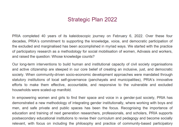 Strategic Plan 2022